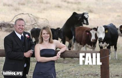 wedding fail