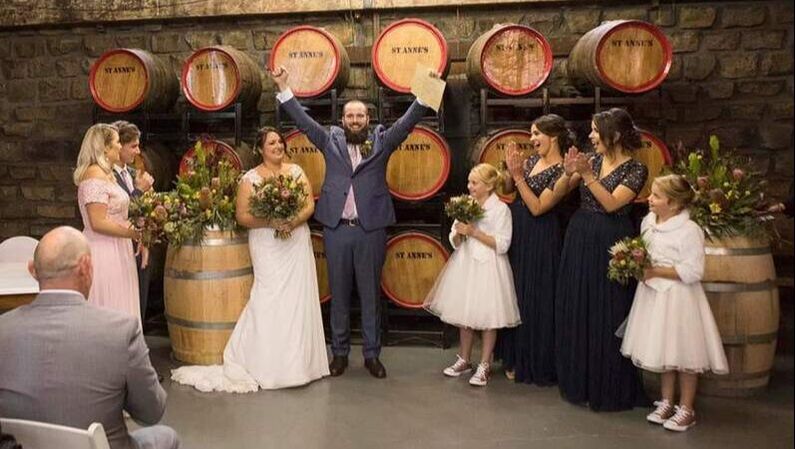 winery wedding celebration myrniong